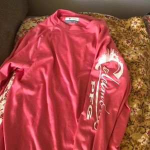 Long sleeve Columbia surf shirt size extra small pink